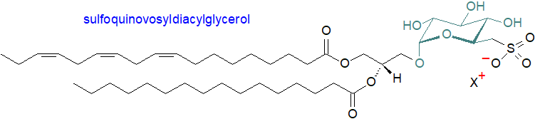 Formula of sulfoquinovosyldiacylglycerol