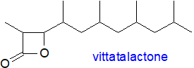 Formula of vittatalactone