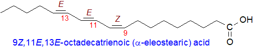 Formula of alpha-eleostearic acid