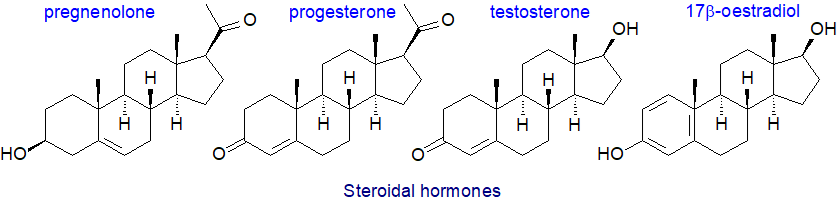 Examples of steroidal hormones