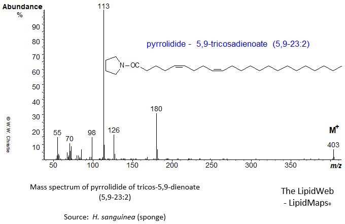 mass spectrum