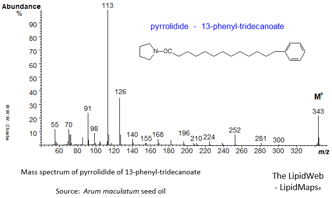 mass spectrum